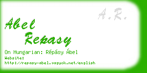 abel repasy business card