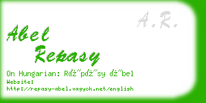 abel repasy business card